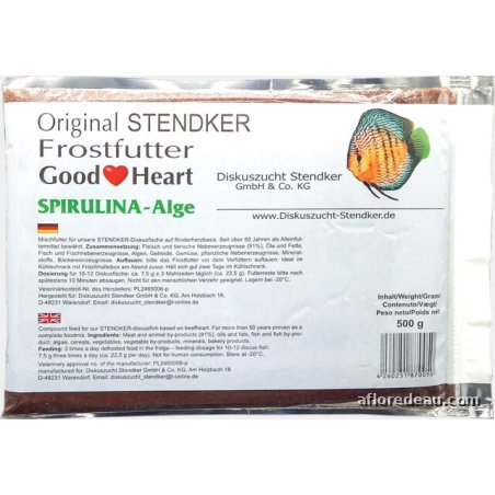 STENDKER GOOD HEART SPIRULINA 500 GR PLAQUE New !!