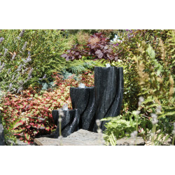 Kit New York. 3 colonnes de Terrazzo et éclairage LED