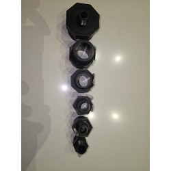 Réduction filetée PP Noir