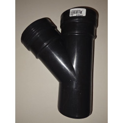 Té 45° MFF à lèvre PP Noir